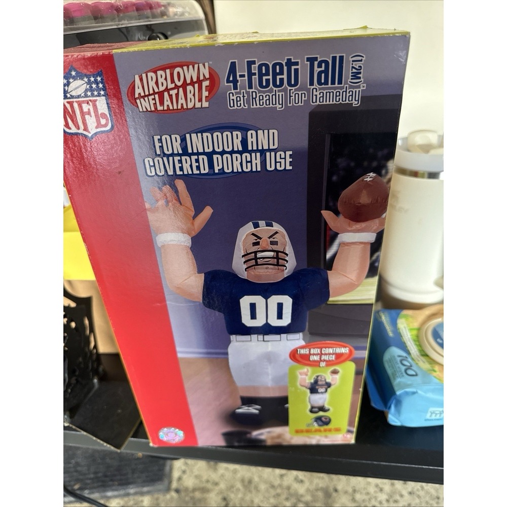 Gemmy NFL Rams Airblown Inflatable 4ft Tall Get Ready for Gameplay Prop Decor